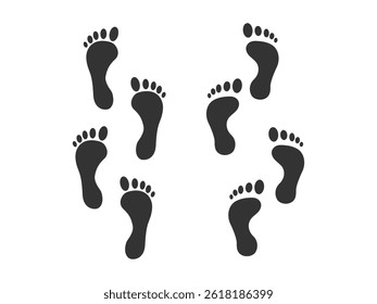 Foot vector icon illustration free download