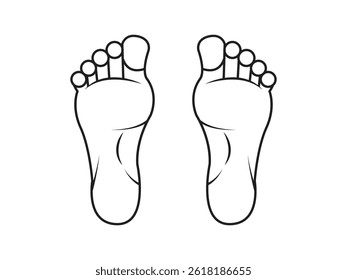 Foot vector icon illustration free download