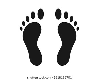 Foot vector icon illustration free download