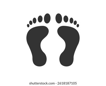 Foot vector icon illustration free download