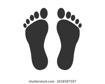 Foot vector icon illustration free download