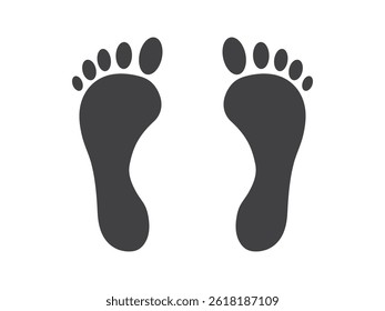 Foot vector icon illustration free download