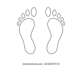 Foot vector icon illustration free download
