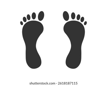 Foot vector icon illustration free download