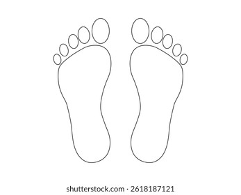 Foot vector icon illustration free download