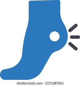 foot  Vector illustration on a transparent background. Premium quality symmbols. Glyphs vector icons for concept and graphic design. 

