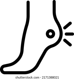 foot  Vector illustration on a transparent background. Premium quality symmbols. Thin line vector icons for concept and graphic design. 
