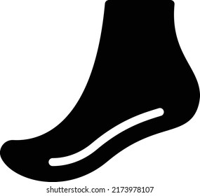 Fuß Vektorgrafik auf transparentem Hintergrund.Symbole in Premiumqualität.Vektorsymbol von Glyphen für Konzept und Grafikdesign.
