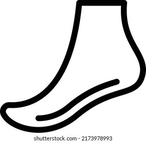 foot Vector illustration on a transparent background.Premium quality symbols.Thin line vector   icon for concept and graphic design.