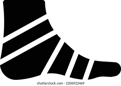 foot Vector illustration on a transparent background. Premium quality symmbols. Glyphs vector icons for concept and graphic design. 

