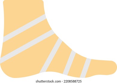foot Vector illustration on a transparent background. Premium quality symmbols. Line Color vector icons for concept and graphic design.
