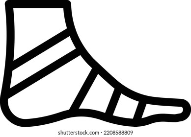 foot  Vector illustration on a transparent background. Premium quality symmbols. Thin line vector icons for concept and graphic design. 
 svg