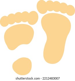 Ilustración del vector de pie sobre un fondo transparente. Símbolos de calidad superior. Iconos vectoriales de color de línea para el concepto y el diseño gráfico. 
