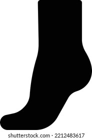 Foot  Vector illustration on a transparent background. Premium quality symmbols. Glyphs vector icons for concept and graphic design. 
