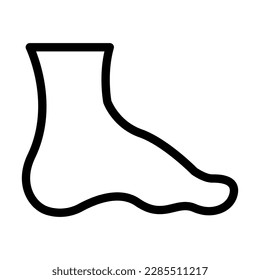 Foot Vector Line Icon Design