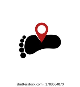 foot vector logo icon design template illustration