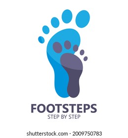 foot vector logo icon illustration