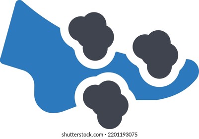 foot wash Vector illustration on a transparent background.Premium quality symbols.Glyphs vector icon for concept and graphic design.