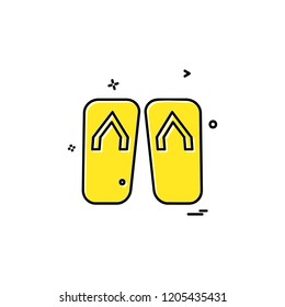 Foot wear icon design vector