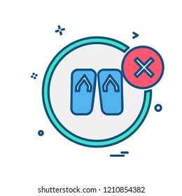 Foot wear icon design vector