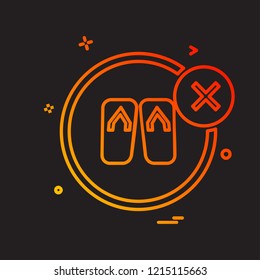 Foot wear icon design vector