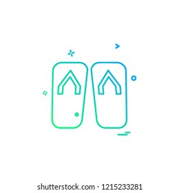 Foot wear icon design vector