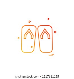 Foot wear icon design vector