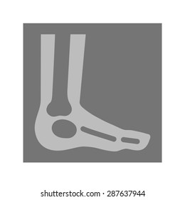 Foot, xray, foot xray, ankle icon vector image. Can also be used for healthcare and medical. Suitable for mobile apps, web apps and print media.