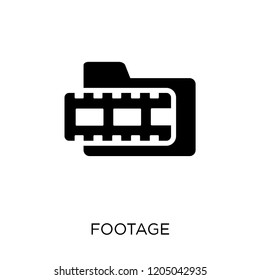 footage icon. footage symbol design from Cinema collection. Simple element vector illustration on white background.