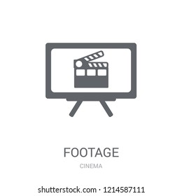 footage icon. Trendy footage logo concept on white background from Cinema collection. Suitable for use on web apps, mobile apps and print media.