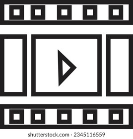 Footage Movie Video Outline Icon