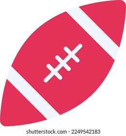 footbal illustration with flat style