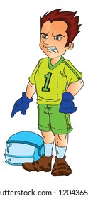 Footbal Player, vector illustration