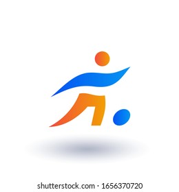 Footbal Soccer Cup Tournament Sport League logo design template