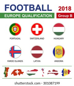 Football 2018, Europe Qualification, Group B, Portugal, Switzerland, Hungary, Faroe Islands, Latvia, Andorra