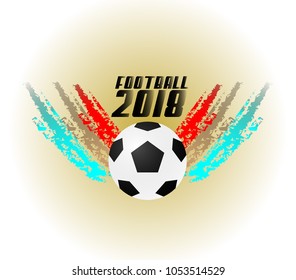 football 2018 logo icon for soccer event