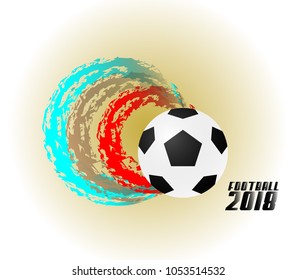 football 2018 logo icon for soccer event