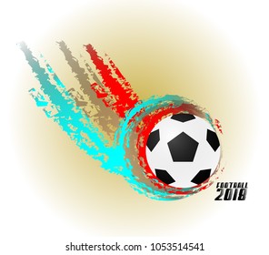 football 2018 logo icon for soccer event