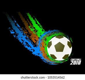 football 2018 logo icon for soccer event