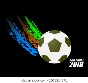 football 2018 logo icon for soccer event