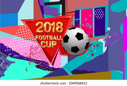 football 2018 world championship background soccer