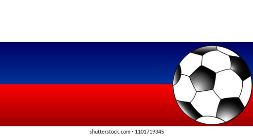 Football 2018 World Championship Background Soccer Russia. Vector illustration suitable for banner or background.