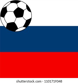 Football 2018 World Championship Background Soccer Russia. Vector illustration suitable for banner or background.