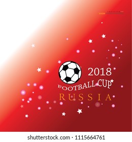 Football 2018 World Championship Background Soccer Russia. Vector illustration.