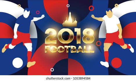 Football 2018 World Championship Cup Background Soccer.