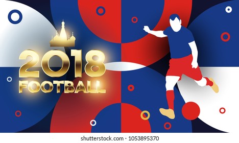 Football 2018 World Championship Cup Background Soccer.