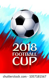 Football 2018 world championship cup background soccer color pattern vector