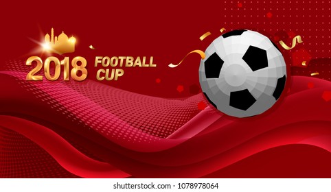 football 2018 world championship cup background soccer