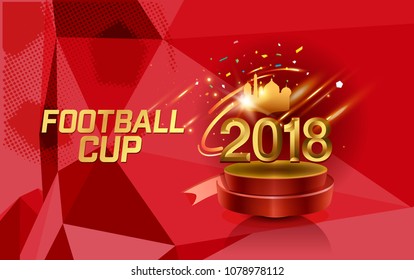 football 2018 world championship cup background soccer