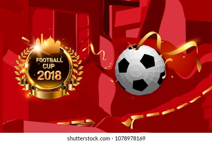 football 2018 world championship cup background soccer